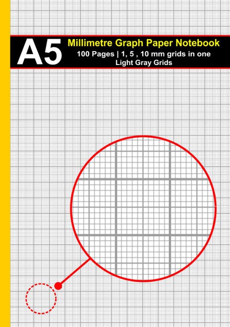 A5 Millimetre Graph Paper Notebook