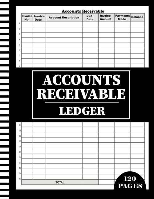 Accounts Receivable Ledger: Accounts Receivable Organizer and Notebook