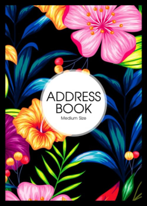 Address Book Medium Size: Address Book 5x7 Inches: A-Z Alphabet Tab