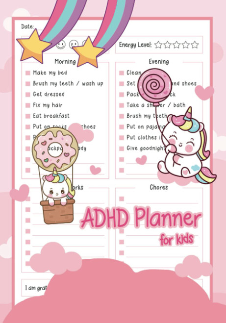 ADHD Planner for Kids: Planner for Kids with ADHD for Daily Checklist