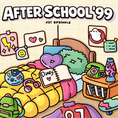 After School '99: A Cute & Cozy 90s Nostalgia Coloring Book Featuring