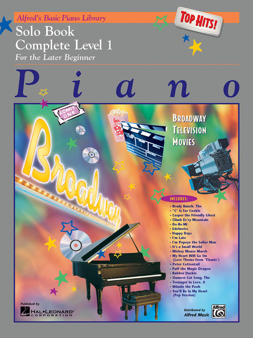 Alfred's Basic Piano Library Top Hits! Solo Book Complete, Bk 1