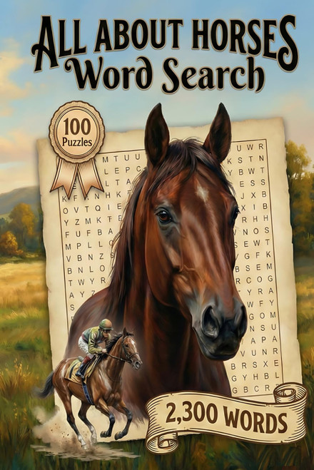 All About Horses Word Search Puzzle Book