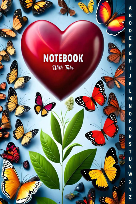 Alphabetical Notebook with Tabs 6x9 Inch: Alphabetized Book with Tabs