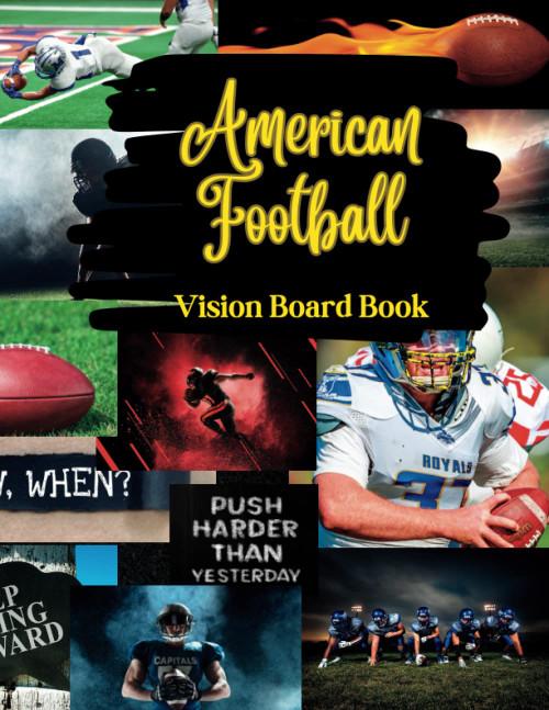 American Football Vision Board Book