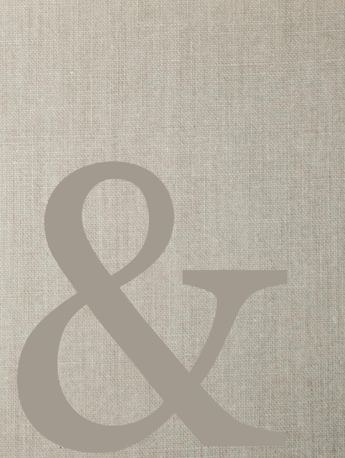 Ampersand: Neutral Aesthetic Book For Home Décor Decorative Book For Coffee Tables Faux Linen Cover