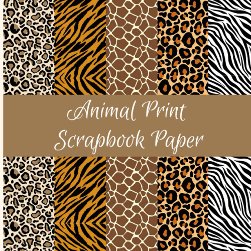 Animal Print Scrapbook Paper: Tiger