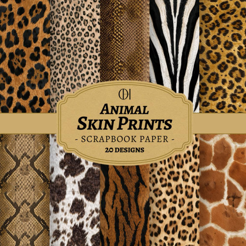 Animal Skin Prints Scrapbook Paper