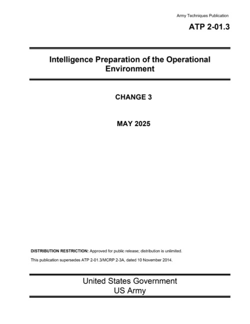 Army Techniques Publication ATP 2-01.3 Intelligence Preparation of the