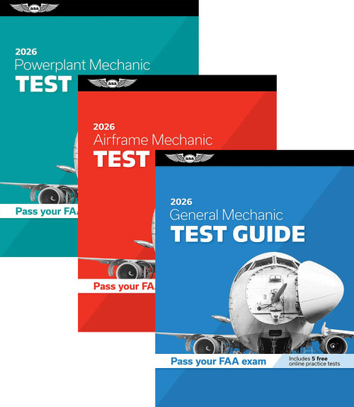 ASA AMT Aviation Maintenance Technician Test Prep Set - 2024
