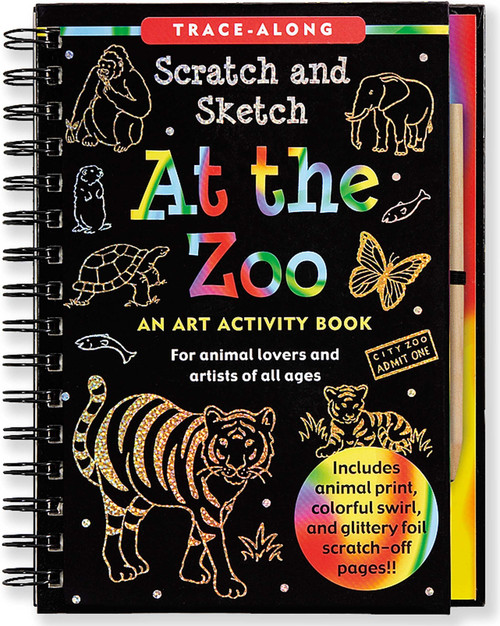 At the Zoo Scratch & Sketch (An Art Activity Book for Animal Lovers and