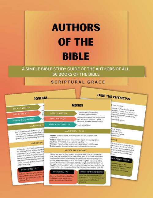 Authors Of The Bible: Simple Bible Study Guide