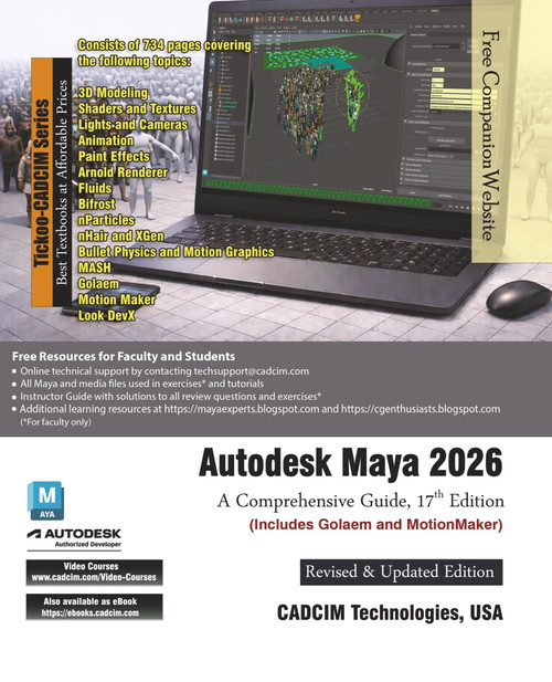 Autodesk Maya 2026: A Comprehensive Guide, 17th Edition