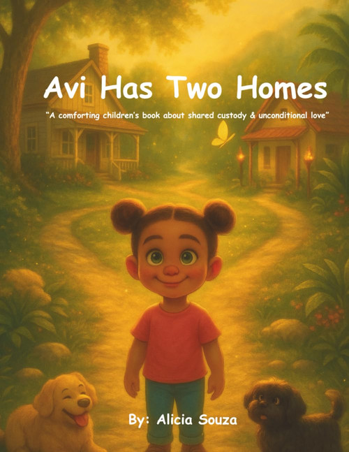 Avi has two homes: A comforting children's book about shared custody &