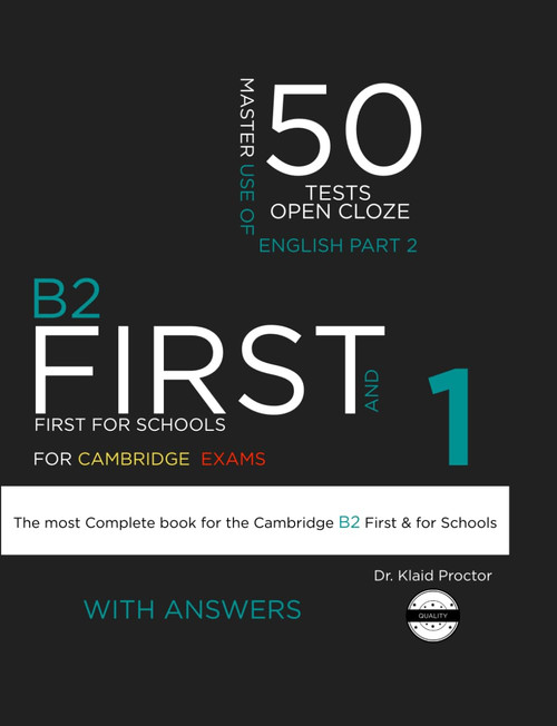 B2 FIRST Use of English (Open Cloze Part 2) 50 Practice Tests for the