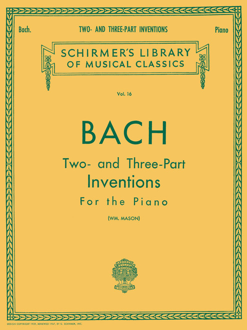 Bach: 30 Two- and Three-Part Inventions For the Piano