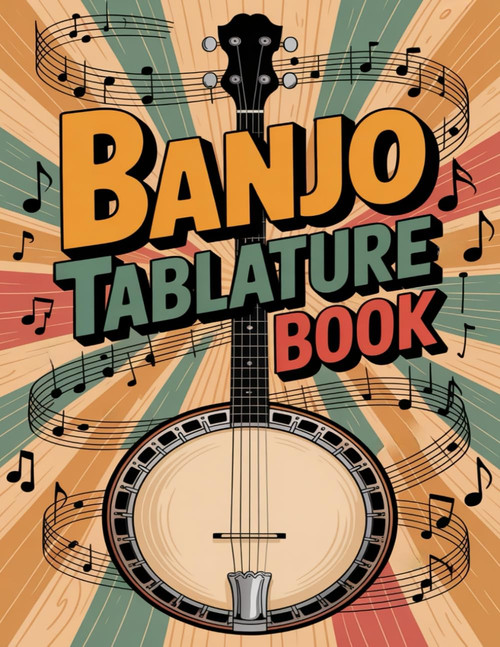 Banjo Tablature Book: Blank Tab Paper Notebook
