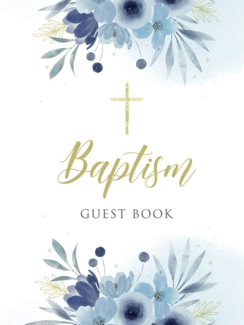 Baptism Guest Book: album gift for boy and girl Christening Keepsake &