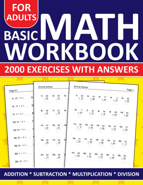 Basic Math Workbook For Adults Addition