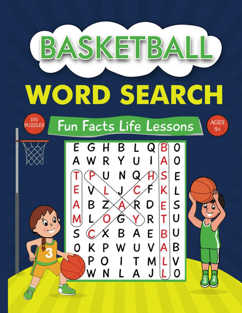 Basketball Word Search Book: Fun Puzzle Activities for Kids 9 to 12 Where