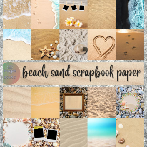 Beach Sand Scrapbook Paper