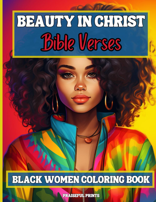 Beauty in Christ Bible Verses - Black Women Coloring Book