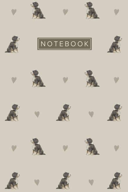 Bernedoodle Notebook: Cute Aesthetic Lined Journal for Bernedoodle Dog