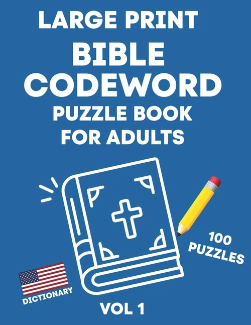 Bible Codeword Puzzle Book for Adults