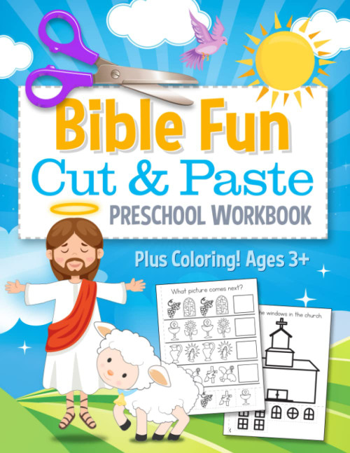 Bible Fun Cut and Paste Preschool Workbook