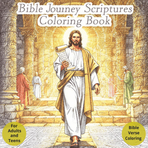 Bible Journey Scriptures: Coloring Book for Adults. Beautifully Designed