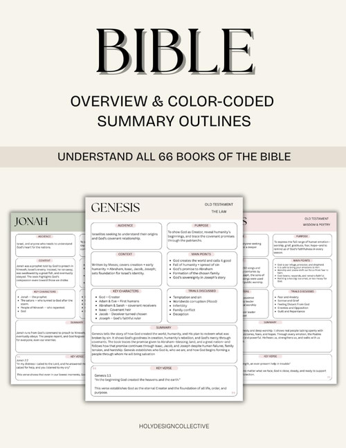 Bible Overview & Color-coded Summary Outlines