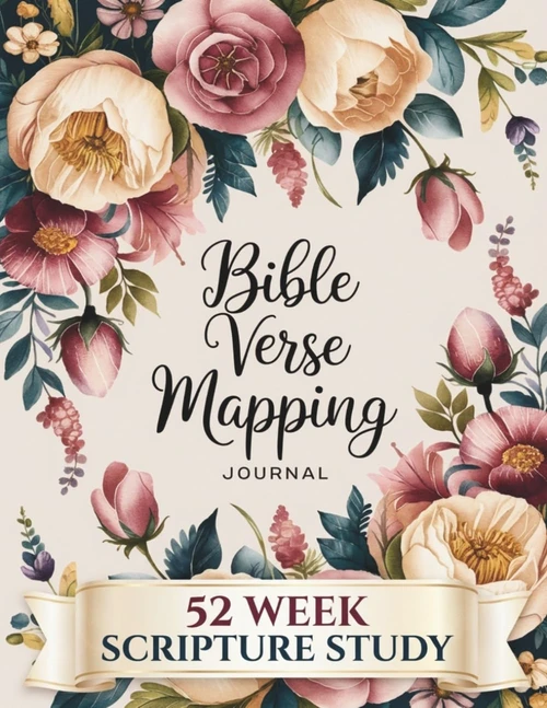 Bible Verse Mapping Journal: 52 Week Scripture Study for Reflection and
