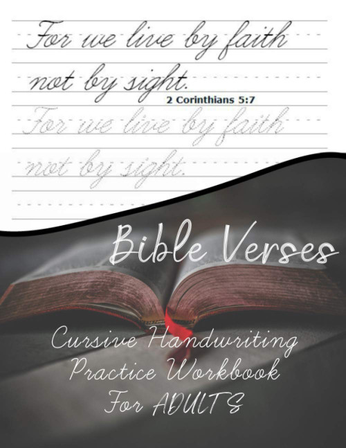 Bible Verses Cursive Handwriting Practice Workbook