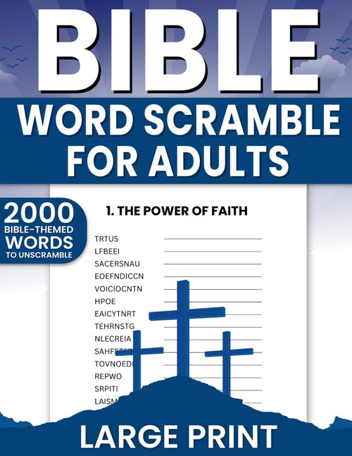 Bible Word Scramble for Adults: An Anagram Game Book with 2000 Word
