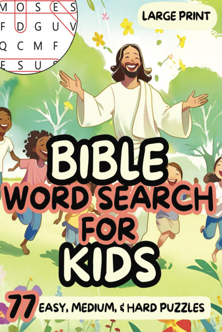 Bible Word Search For Kids: Bible Fact and Activity Book for Kids Ages 6
