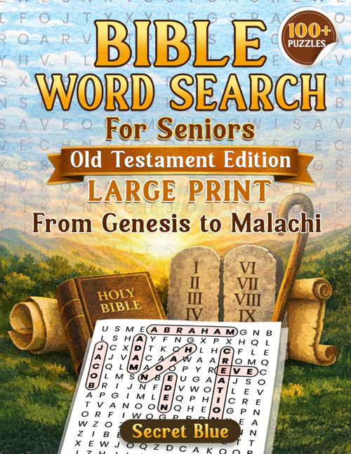 Bible Word Search for Seniors – Old Testament Edition Large Print from Genesis to Malachi