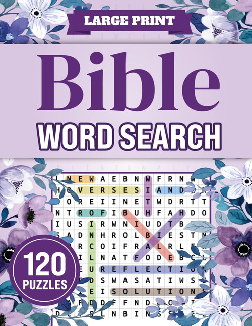 Bible Word Search Large Print: 120 Bible-Themed Puzzles with Inspiring