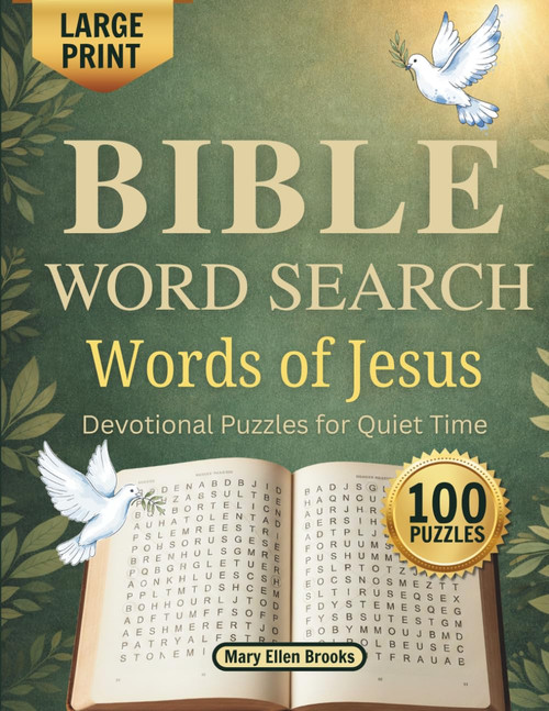 Bible Word Search: Words of Jesus: Large Print Christian Word Search