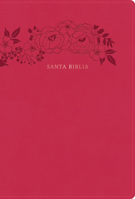 Biblia letra supergigante, floral, símil piel / RVR 1960 Super Giant