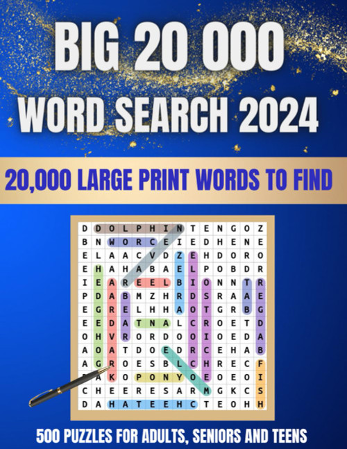 BIG 20000 Word Search For Adults Large Print