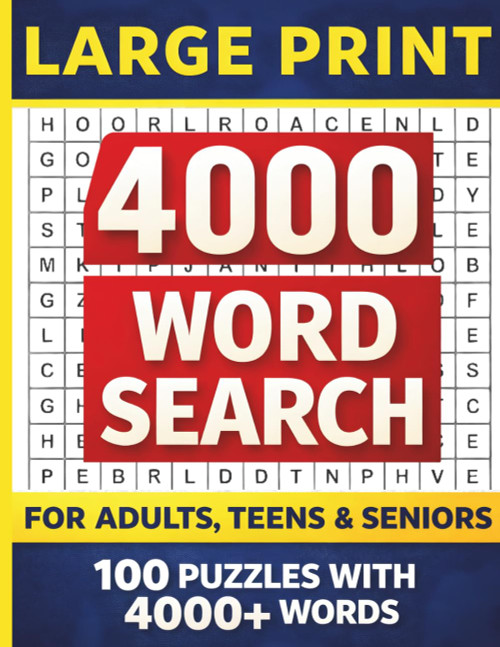 Big 4000 Word Search: Large Print Puzzle Book for Adults
