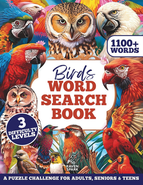 Birds Word Search Book: A Puzzle Challenge for Adults