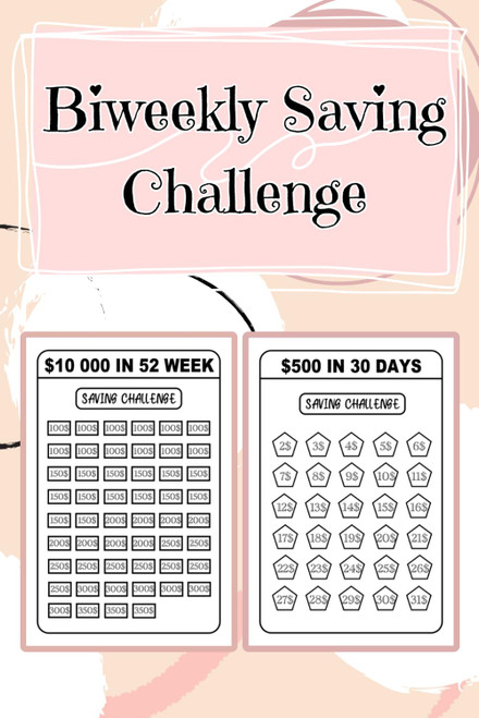 Biweekly Saving Challenge: 120 Page Ultimate Book of Savings Challenges