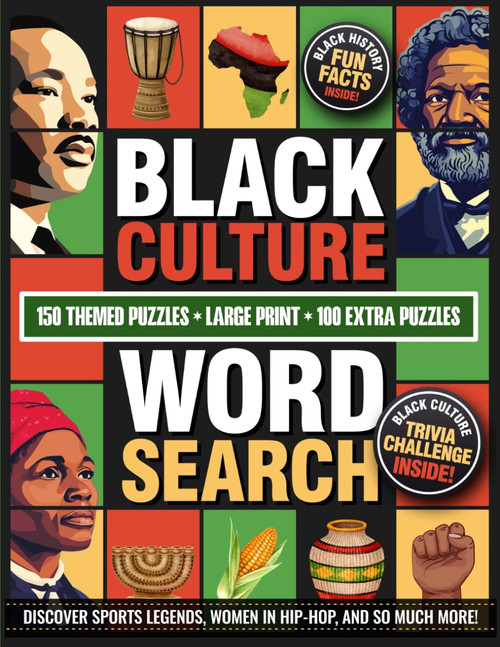 Black Culture Word Search Large Print