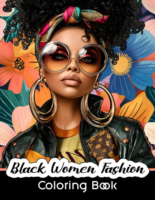 Black Women Fashion Coloring Book