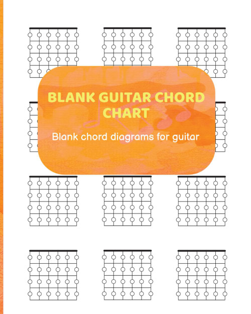 Blank guitar chord chart: Blank chord diagrams for guitar