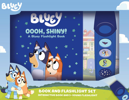 Bluey - Oooh, Shiny! A Bluey Flashlight Toy Adventure Sound Book - PI