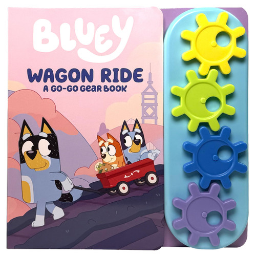 Bluey - Wagon Ride a Go-Go Gear Book - A STEAM Gear Sound Book - PI Kids