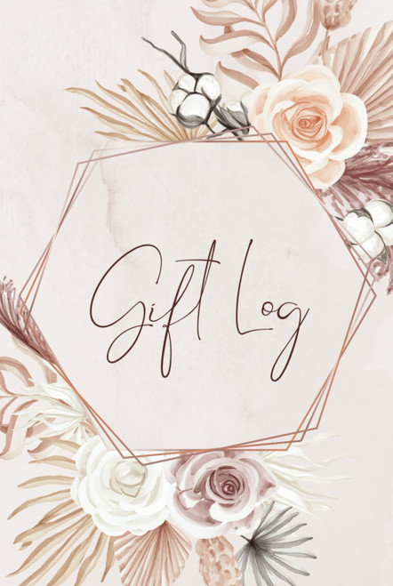 Boho Floral Gift Log, Wedding Gift Log, Wedding Gift Tracker, Bridal