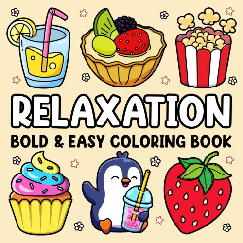 Bold and Easy Coloring Book for Adults Relaxation